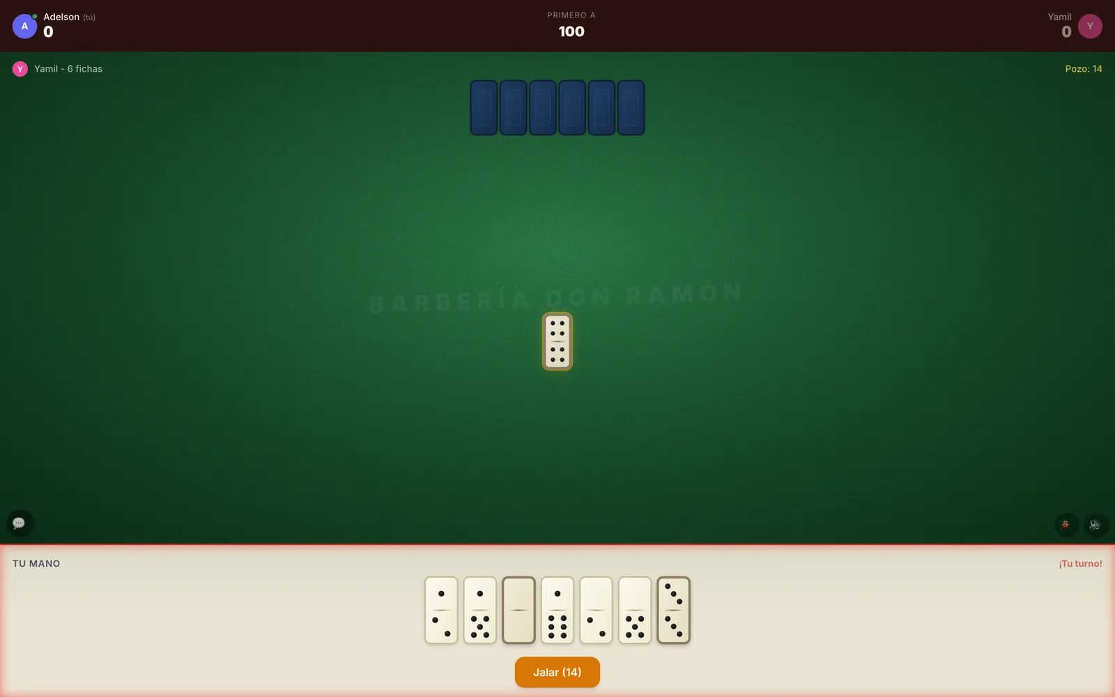 Capi: Dominican dominoes, online with your people: 2v2, capicúa, trancao, no accounts.